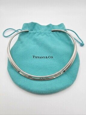 Tiffany & Co. Sterling Silver Torque Collar Necklace - Tiffany Blue & Silver